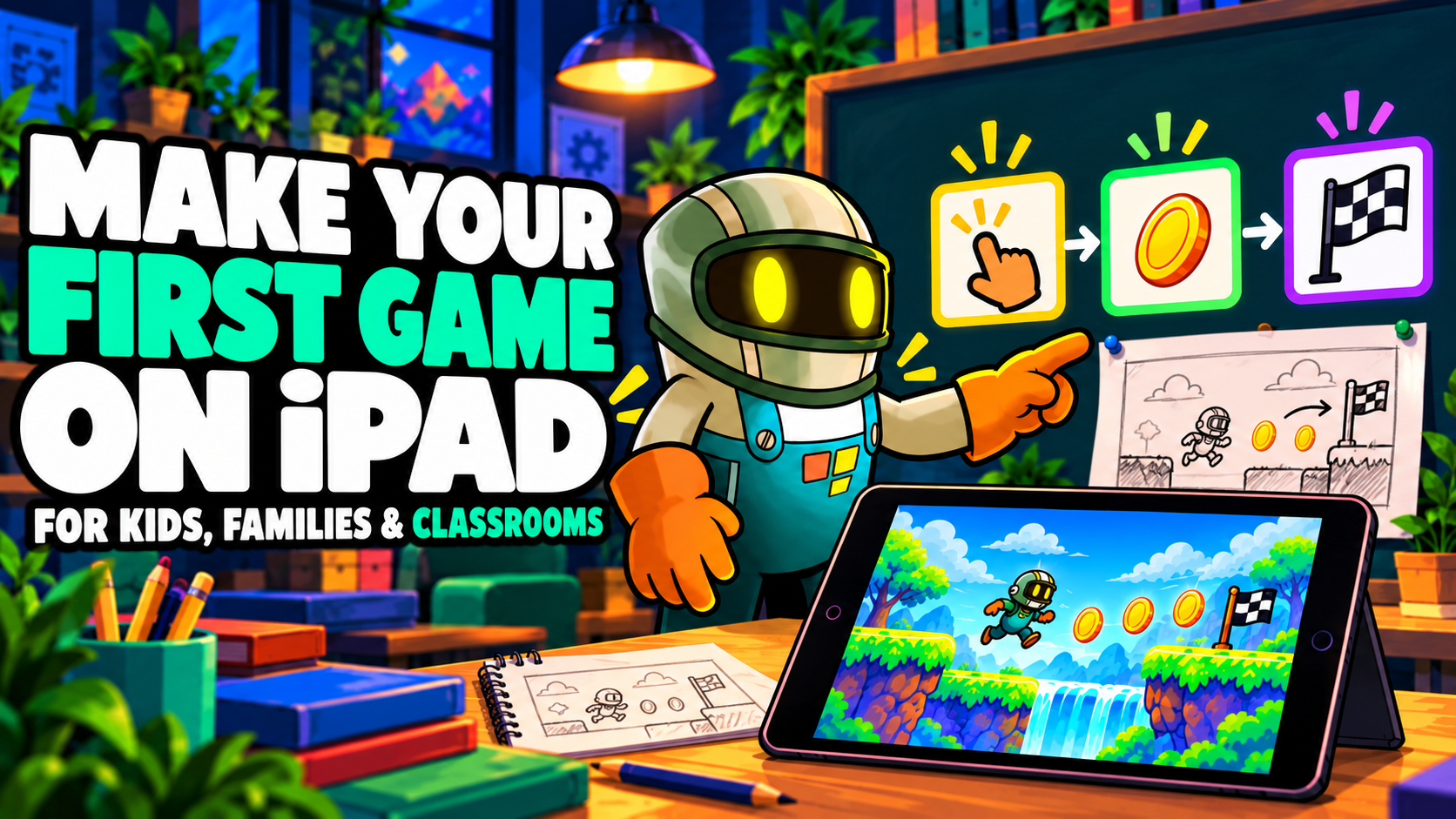 Fun and Easy Game Maker for Kids: How to Start Coding on iPad