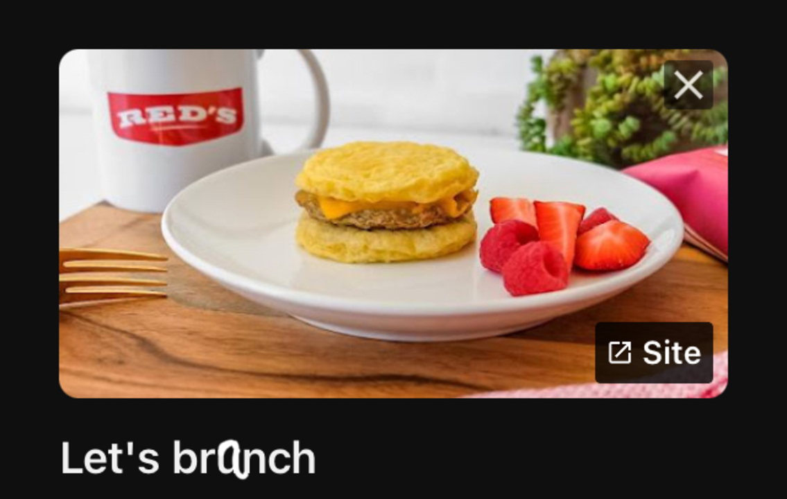 User banner