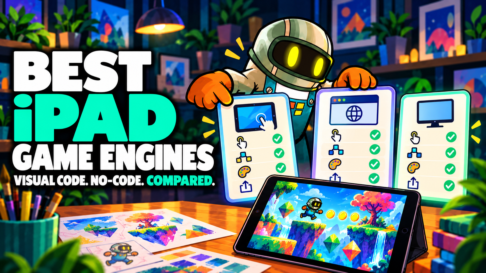 Best iPad Game Engines for Visual Coding and No-Code Game Development