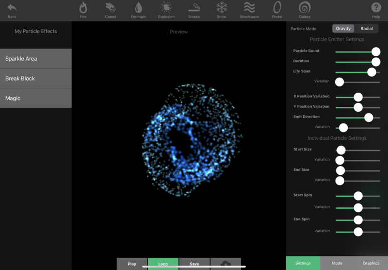 Particle Editor Overview