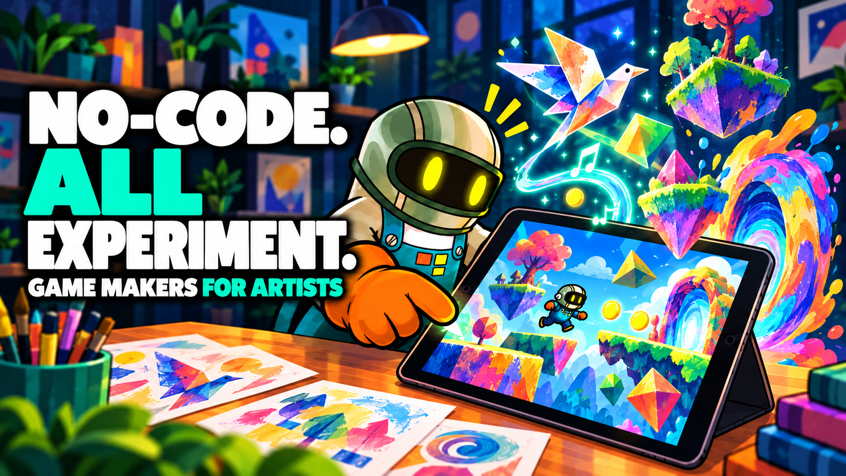 Best No-Code Game Makers for Experimental Art Games