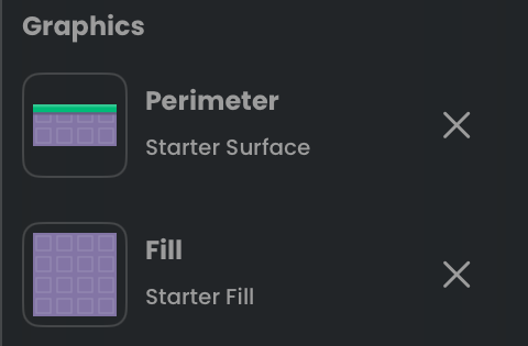 Freeform Perimeter and Fill graphic slots.