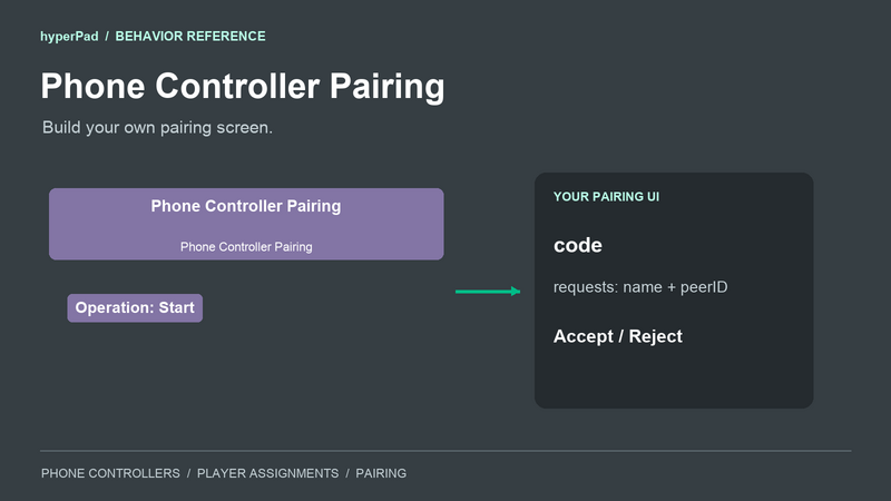 Phone Controller Pairing