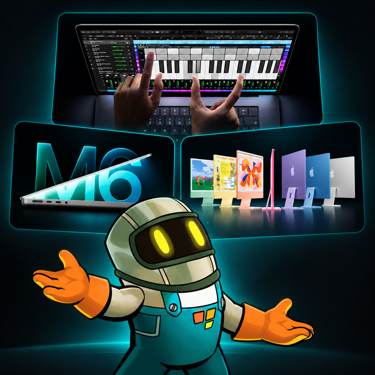 hyperPad mascot with Apple's latest Mac releases