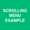 Scrolling Menu Example