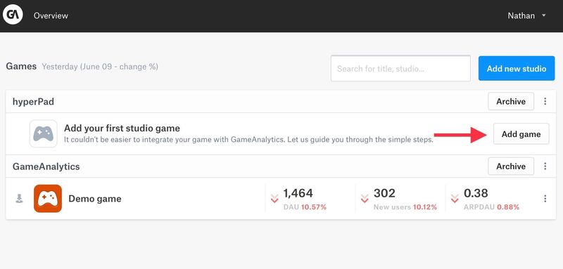 Setting Up GameAnalytics