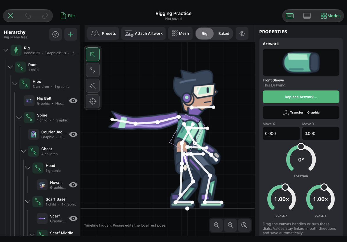 The contextual artwork inspector for a sleeve